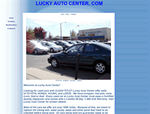 Tablet Screenshot of luckyautocenter.com